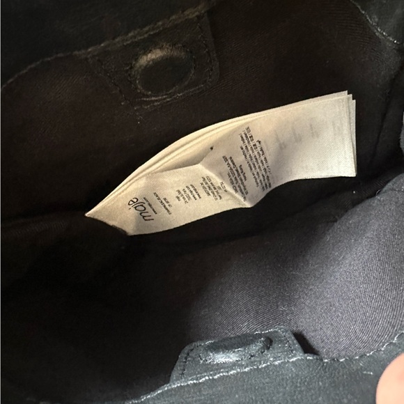 Maje Black Leather M Bag Fringe Top Handle Handbag Purse - Picture 6 of 11